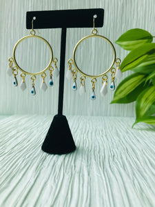 Evil Eye Hoops